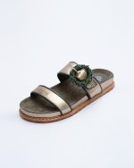 SLIDE BORDADO GRAFITE